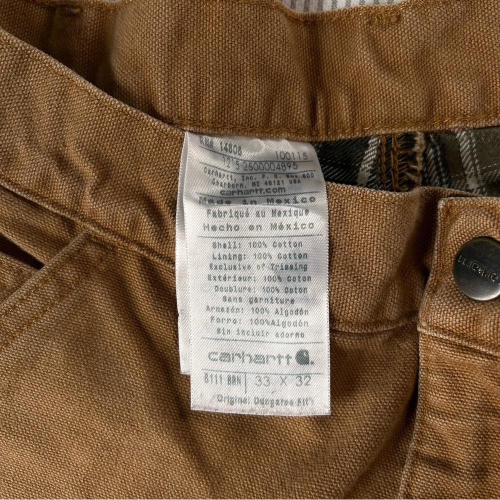 Vintage Carhartt Flannel-Lined Pants - Picture 7 of 11